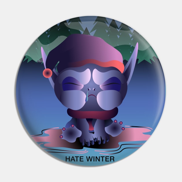 Hate Winter Pin by dezintegracija