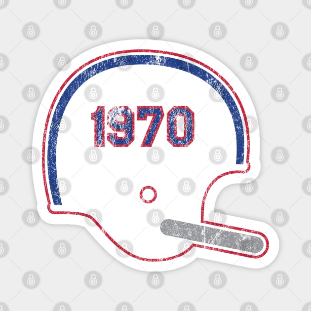 Buffalo Bills Year Founded Vintage Helmet Magnet by Rad Love