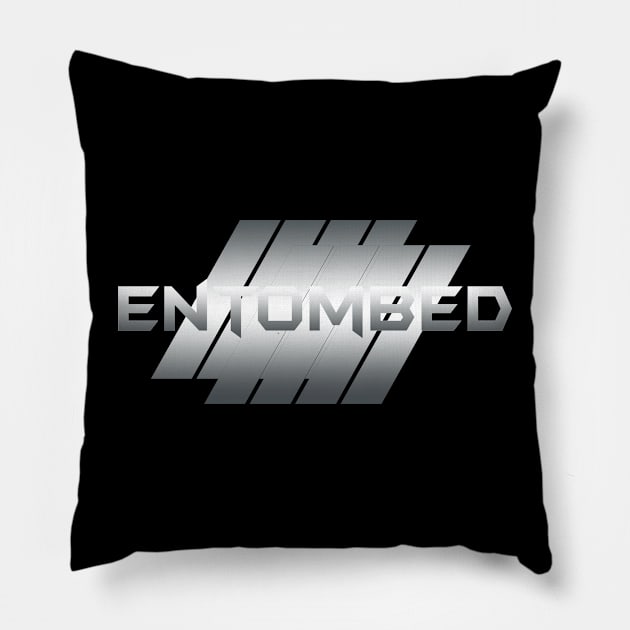 Metallic Illustration entombed Pillow by theStickMan_Official