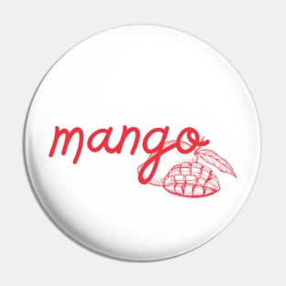 mango - Thai red - Flag color - with sketch Pin
