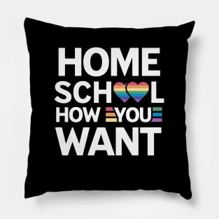 Homeschool Pride Shirt Pillow