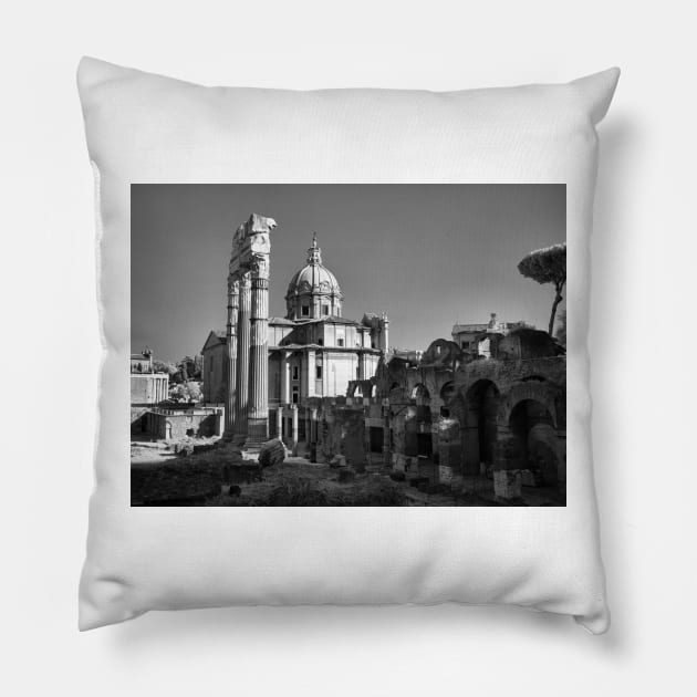Old City, Rome Pillow by rodneyj46
