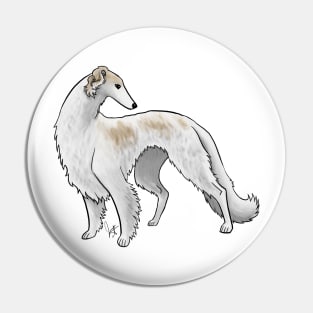 Dog - Borzoi - Tan and White Pin