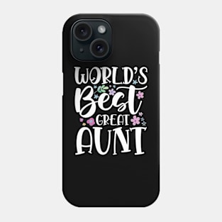 World's Best Great Aunt Phone Case