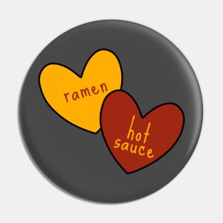 Ramen and Hot Sauce Pin