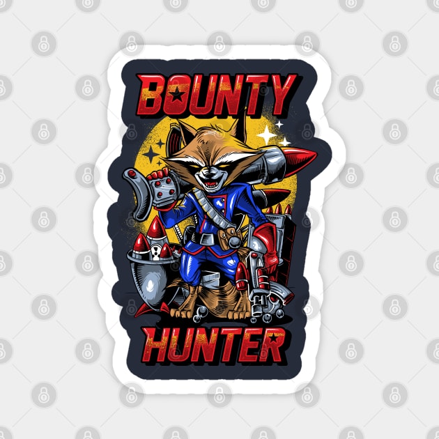 Trash Panda Bounty Hunter Magnet by Kachow ZA