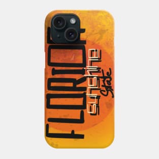 Florida orange vintage poster Phone Case