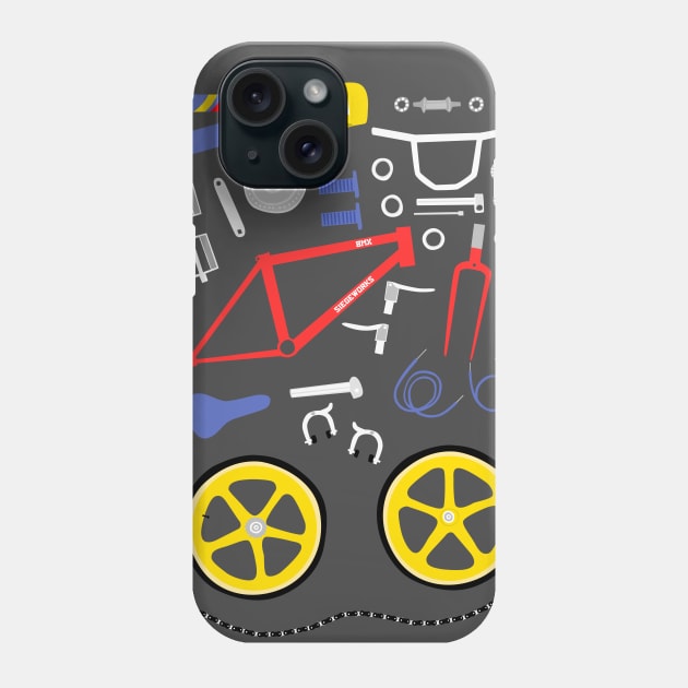 BMX Bits Phone Case by Siegeworks