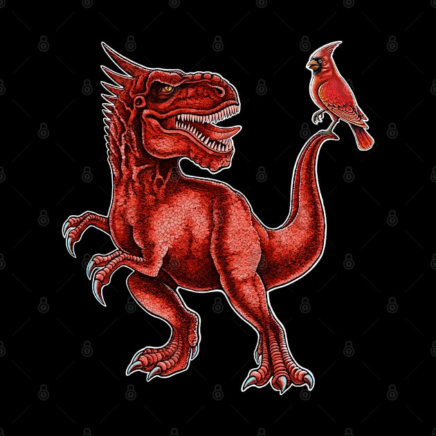 Red Cardinal T-Rex by Artardishop