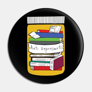 Anti depressant bookish book lover bookish merch Kindle smut reader reading lover e-reader Pin