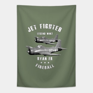 Ryan FR Fireball  Military Jet Fighter Plane WW2 Tapestry