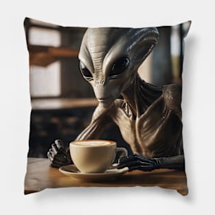 Alien Café Pillow