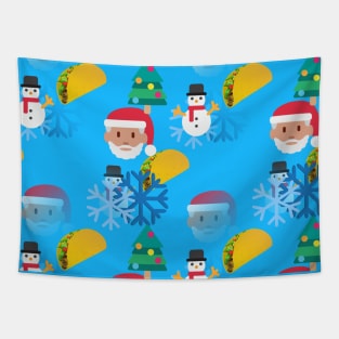 christmas taco emojis Tapestry