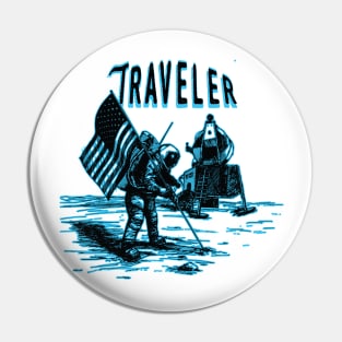 Traveler: Astronaut Moon Landing Pin