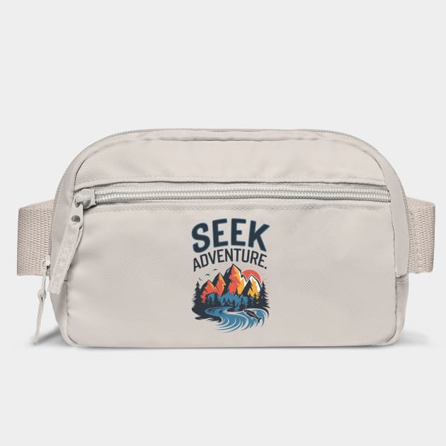 Seek Adventure: Perfect Vacation, Camping, and Hiking for Nature and Adventure Lovers by Pixel Threads 