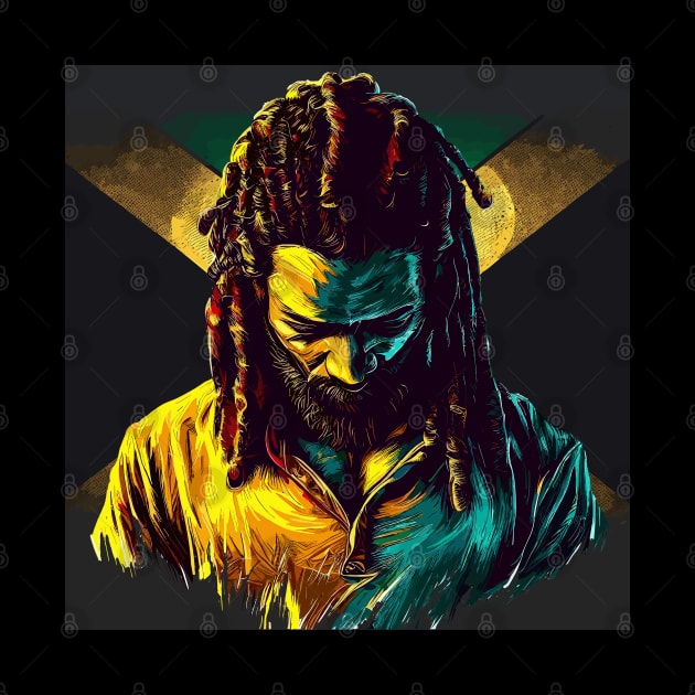 Rasta Jamaica man by TomFrontierArt