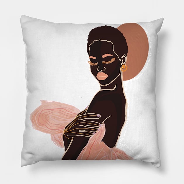 Pretty woman Pillow by Brooke Danaher Art 
