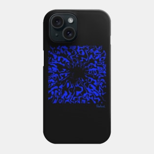 Vector Elemental Blue in a Box by Blackout Design Phone Case