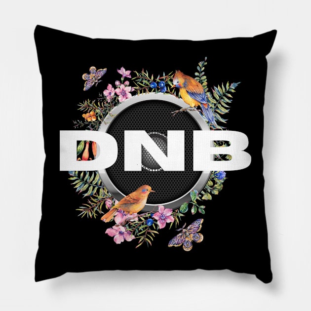 DNB - Bass Birds Pillow by DISCOTHREADZ 