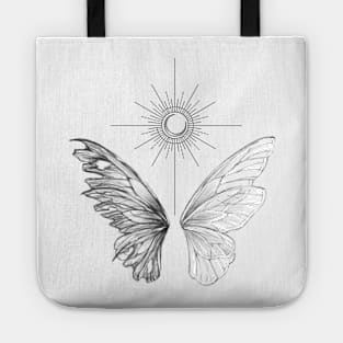 Yin Yang Butterfly Tote