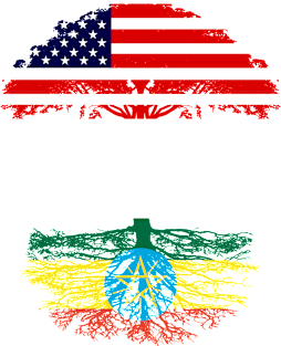 American Grown With Ethiopian Roots - Gift for Ethiopian From Ethiopia Magnet