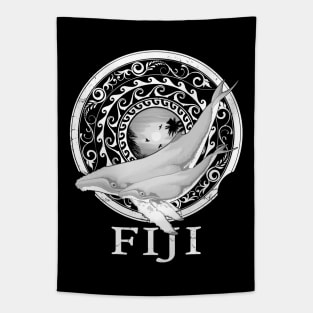 Humpack Whales Shield of Fiji Tapestry