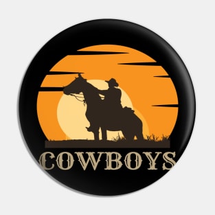 Cowboys Sunset Pin