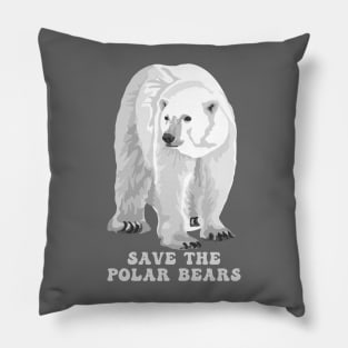 Save the Polar Bears Pillow