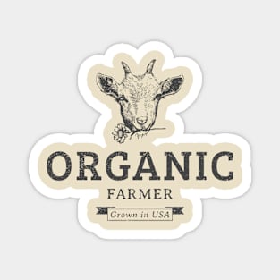 Organic Farmer Baby Goat Magnet