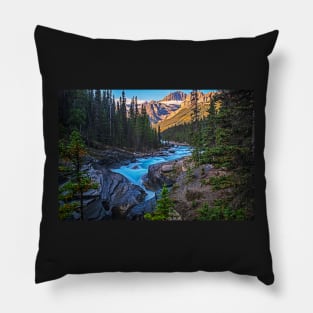 Banff Alberta Canada Mistaya Canyon Sunrise Pillow
