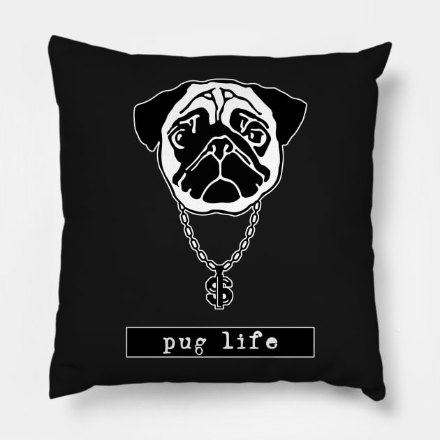 Pug Life Pillow by krimons