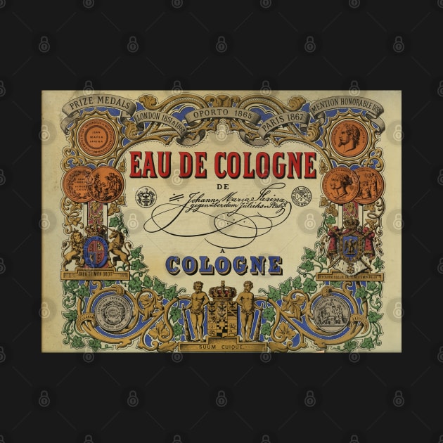 Eau de cologne vintage poster by Seasonmeover