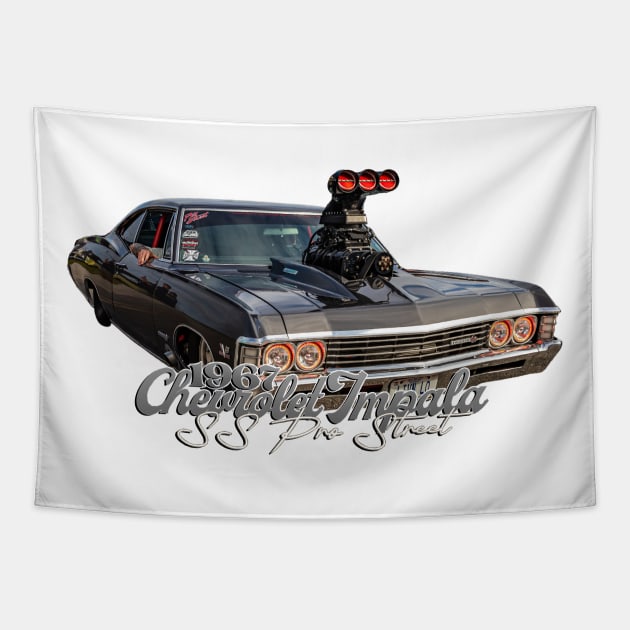 1967 Chevrolet Impala SS Pro Street Tapestry by Gestalt Imagery