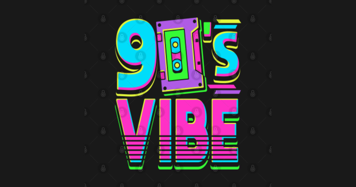 90s Vibe Vintage Radio Cassette Retro - 90smusic - T-Shirt | TeePublic