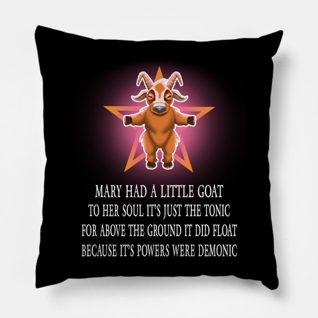 Mary had a little lamb - funny poem Pillow by Duckfieldsketchbook01