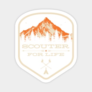 Scouter for Life - Camp Counselor Design - Camp Staff T-Design Magnet