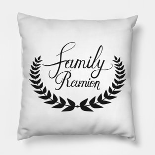 Family Reunion Wreath Pillow