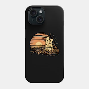 Vintage Sunset Cool Truck Driver Phone Case