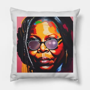 Colourful potrait of Goldberg Pillow