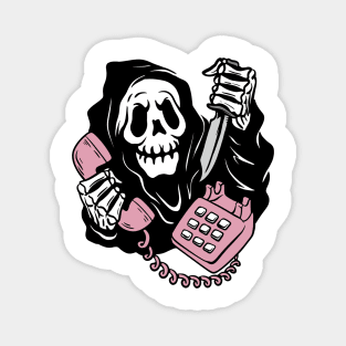Last Call Reaper Spooky Humor Magnet