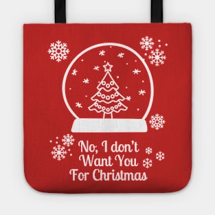 Christmas Sarcastic Tshirt Tote