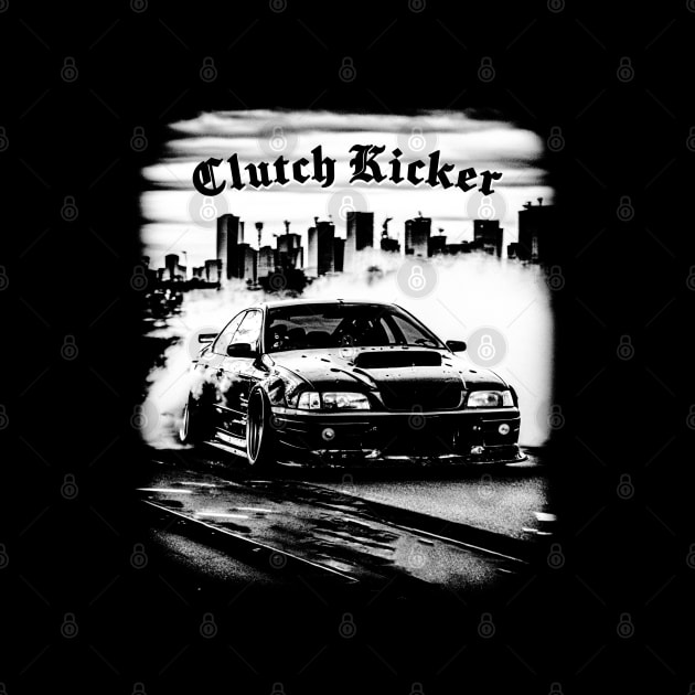 Clutch Kicker Burnout Car Sideways Drifting by FuturisticPixel