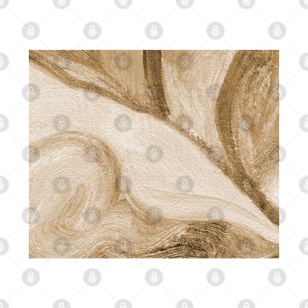 Sepia Antique White Abstract Art by Go Abstract Art