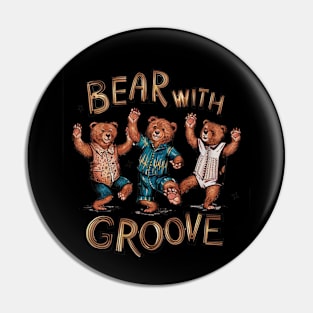 Bear With Groove Dancing Bears Pin