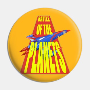 Battle Of The Planets Yellow and Red Pin