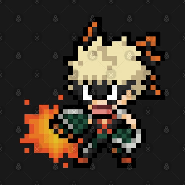 8-Bit Bakugou Katsuki by MilotheCorgi