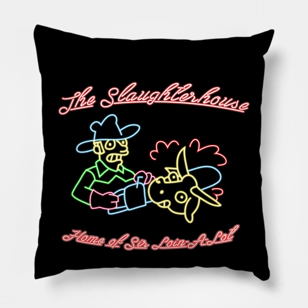 The Slaughthouse Pillow by Teesbyhugo