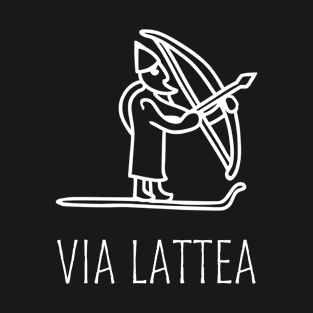 Via Lattea Ullr Norse Viking God of Skiing T-Shirt