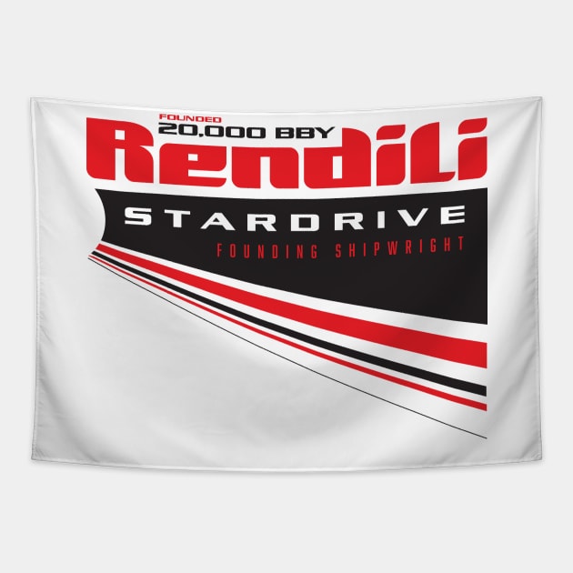 Rendili Stardrive Tapestry by MindsparkCreative