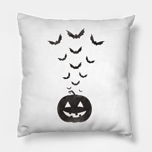 Halloween Flying Bat and Pumpkin Pillow